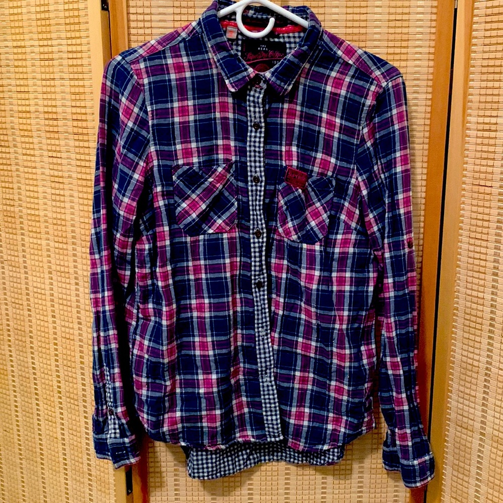 The Shimmer Calamity Check plaid shirt